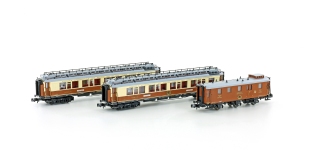 Hobbytrain H22102 - N 3-tlg. Personenwagenset CIWL Simplon-Express; Ep. I - Set 1